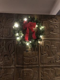 Christmas Wreath With Lights