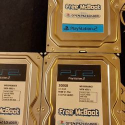500gb 135 PS2 Games Hard Drive For Phat PS2