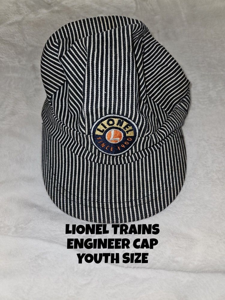 LIONEL TRAINS ENGINEER CAP, YOUTH SIZE