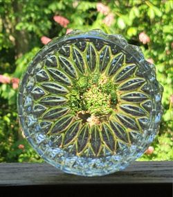 Vintage Gorham Althea pattern cut lead crystal bowl crafted in Germany. 4.5"×2"deep