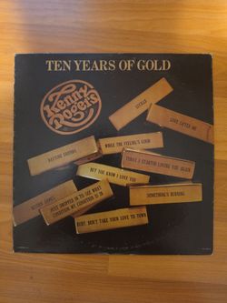 Kenny Rogers 10 years of gold vinyl record