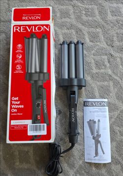 Revlon 3 Barrel Jumbo Hair Waver _ Like New