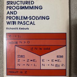 Vintage Computer Book: Structured Programming And Problem-Solving With Pascal