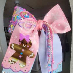 Christmas pastel color hair bow