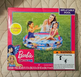 Barbie 2-Ring Inflatable Pool