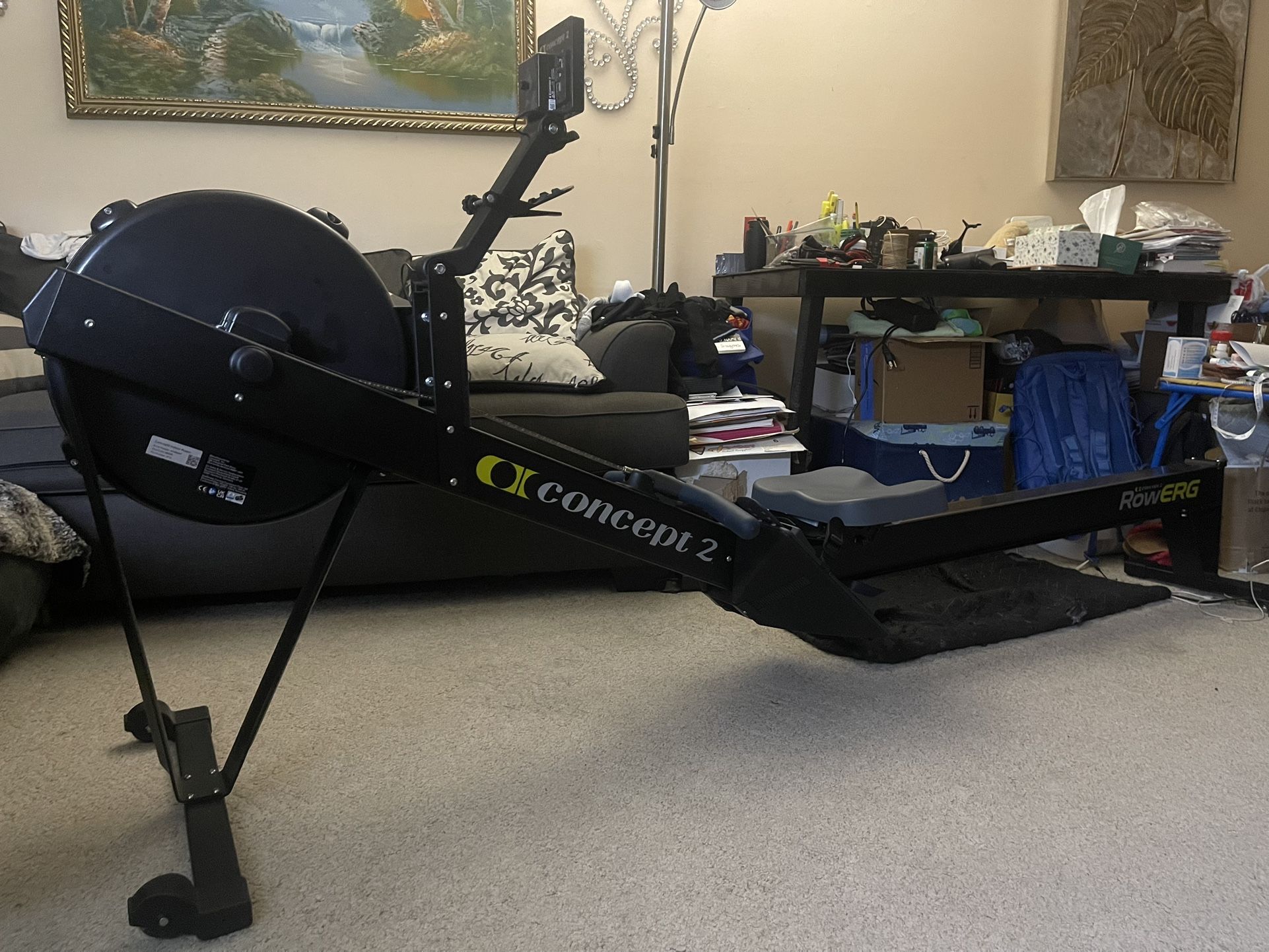 Black Concept2 RowErg PM5