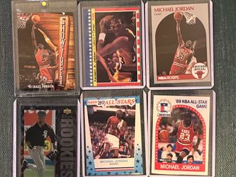 Michael Jordan, Kareem Abdul Jabbar Fleer1987/89  Stickers Basketball/Baseball cards. MINT! 1994 UPPER DECK ROOKIE!  Topps Finest W/Coating SHOWSTOPPE