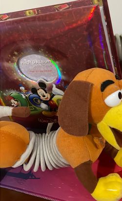 Slinky dog plus Disney world photo album