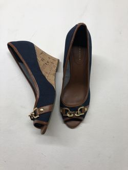 Tommy Hilfiger Cork Wedge Textile Shoes 9.5
