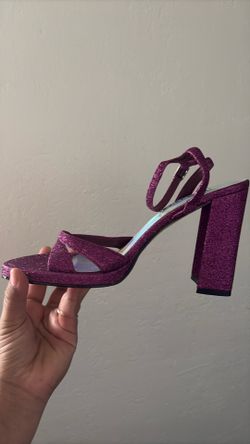 Sparkly purple shoes