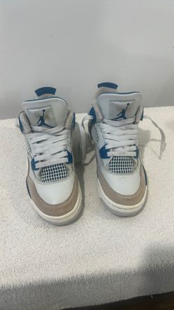 Air Jordan 4 Military Blue Sneakers Size 4Y