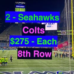 Seahawks Colts Tickets 