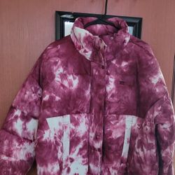 Pink Tye Dye Levis Winter Bomber jacket