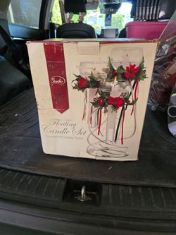 Triple spiral Christmas candle