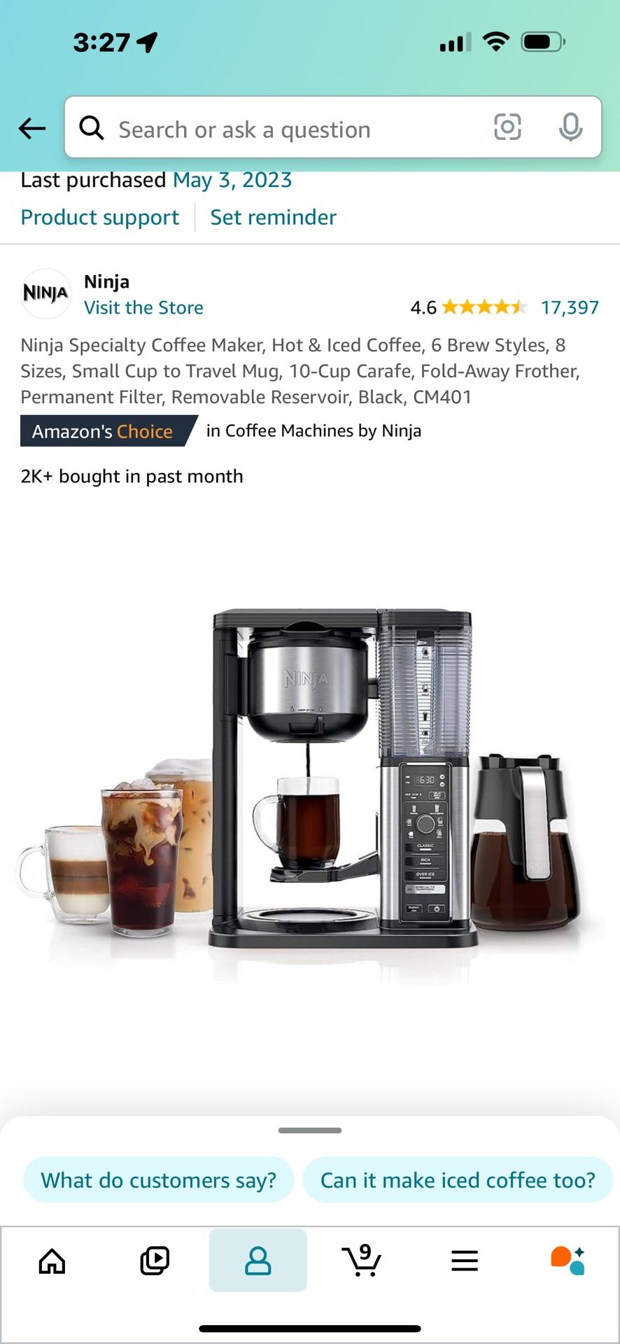 Coffee maker -Ninja