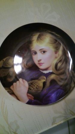 Girl and her Bird collector plate