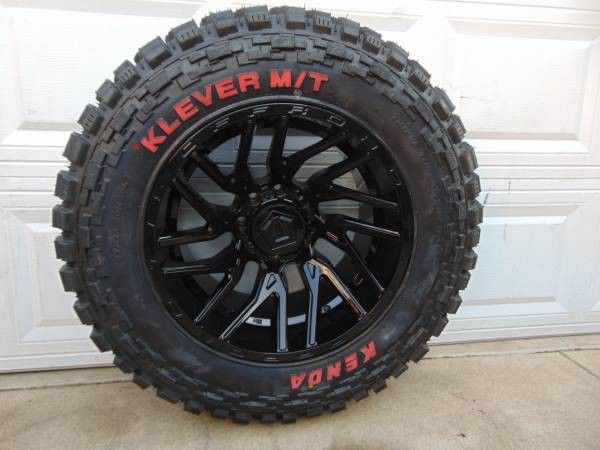 20X12 TIS Gloss Black Rims LT 37 13.50 20 Kenda MT *8X6.5*8X170*-44MM* - $3,000 (Aurora)