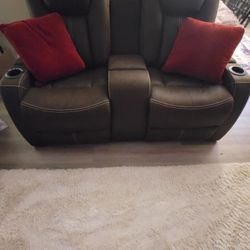 Brand New Dual Power Reclining Love Seat