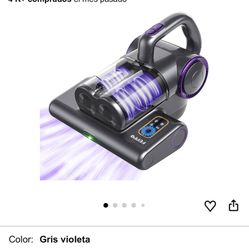 FEPPO Mattress Vacuum Cleaner, 16 Kpa Bed Vacuum with 253.7 nm UV-C Light, 140°F Heat, HEPA Filter and Ultrasonic, Versatile Handheld Vacuum for Bed, 