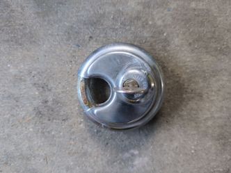 Used Stainless Steel Discus Padlock with Key