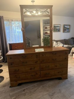Dresser With Mirror made by Basset