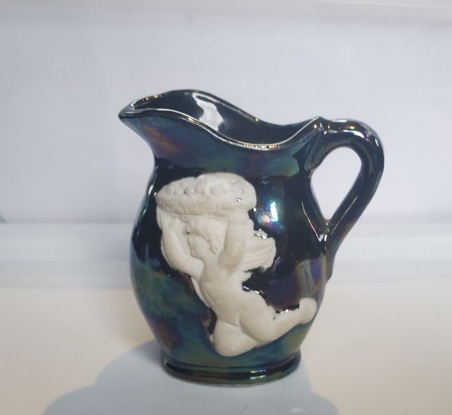 Cameo Carving On Porcelain Vase 3 In
