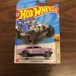 Hot Wheels 2022 ('55 CHEVY BEL-AIR GASSER)"Triassic Five"(purple) 1:64