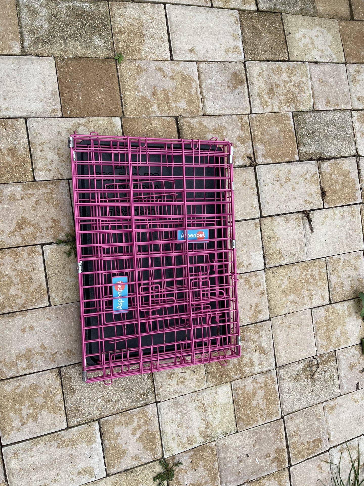 Aspenpet Pink Dog Crate