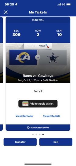 Rams Vs Cowboys