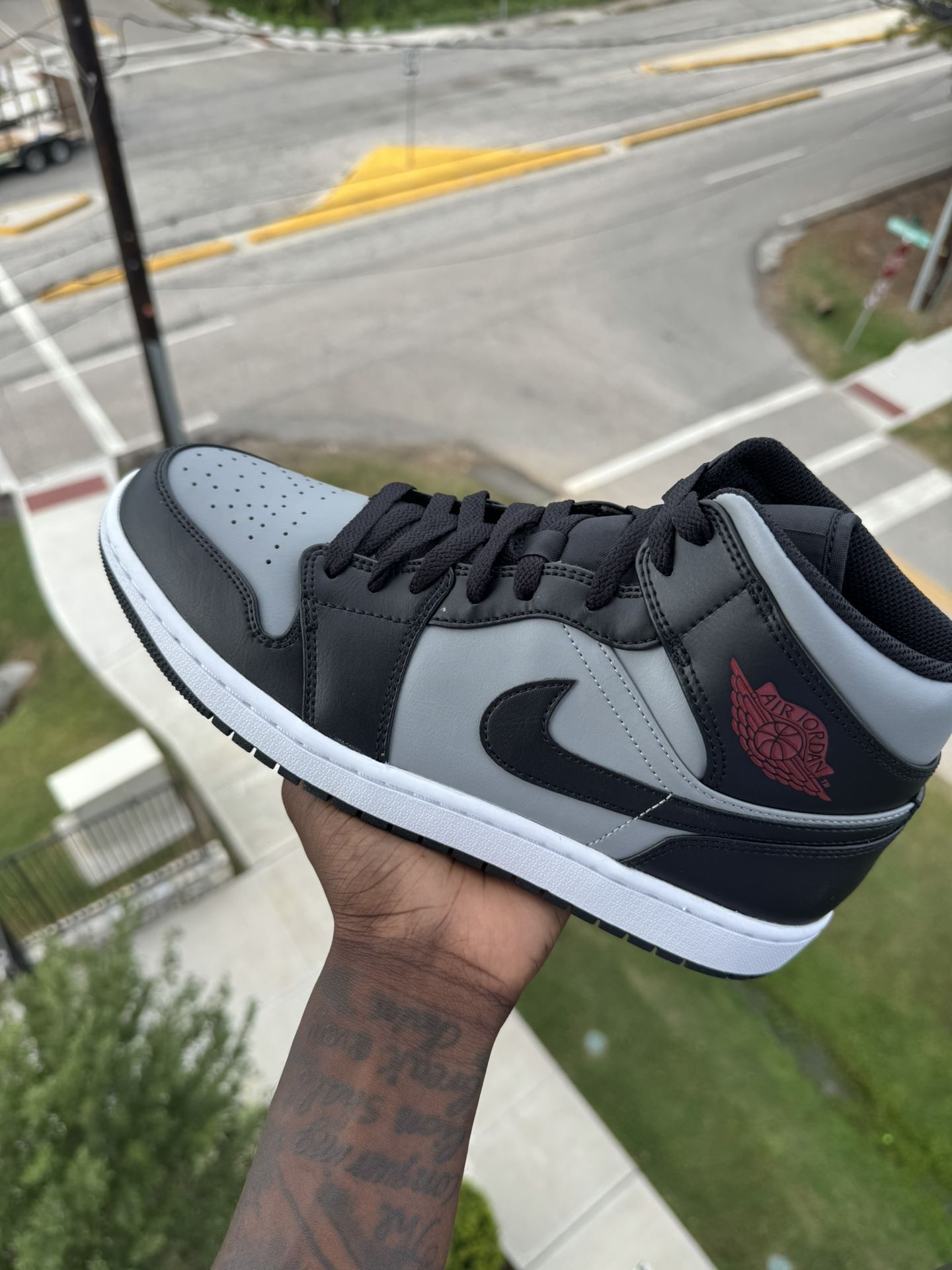 Satin Shadow Shadow 1s Size Jordan Mid Shadow Red Size