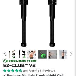 New in box Kensui Adjustable Steel EZ-CLUB V2 Max with Collars - 1 pair