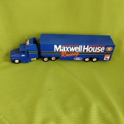 Like New Racing Champions - Ford Maxwell House Racing Transporter Truck