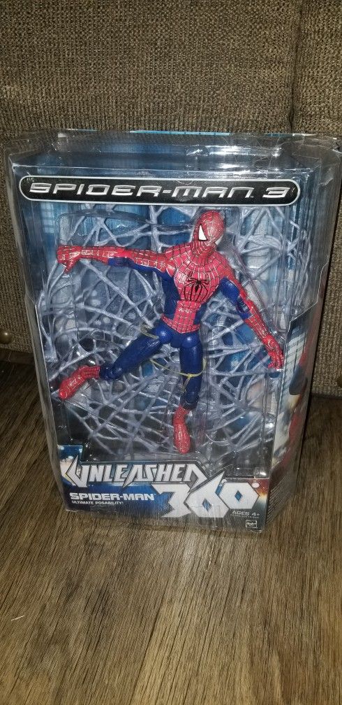 SPIDERMAN 3 UNLEASHED 360 ACTION FIGURE (RARE)