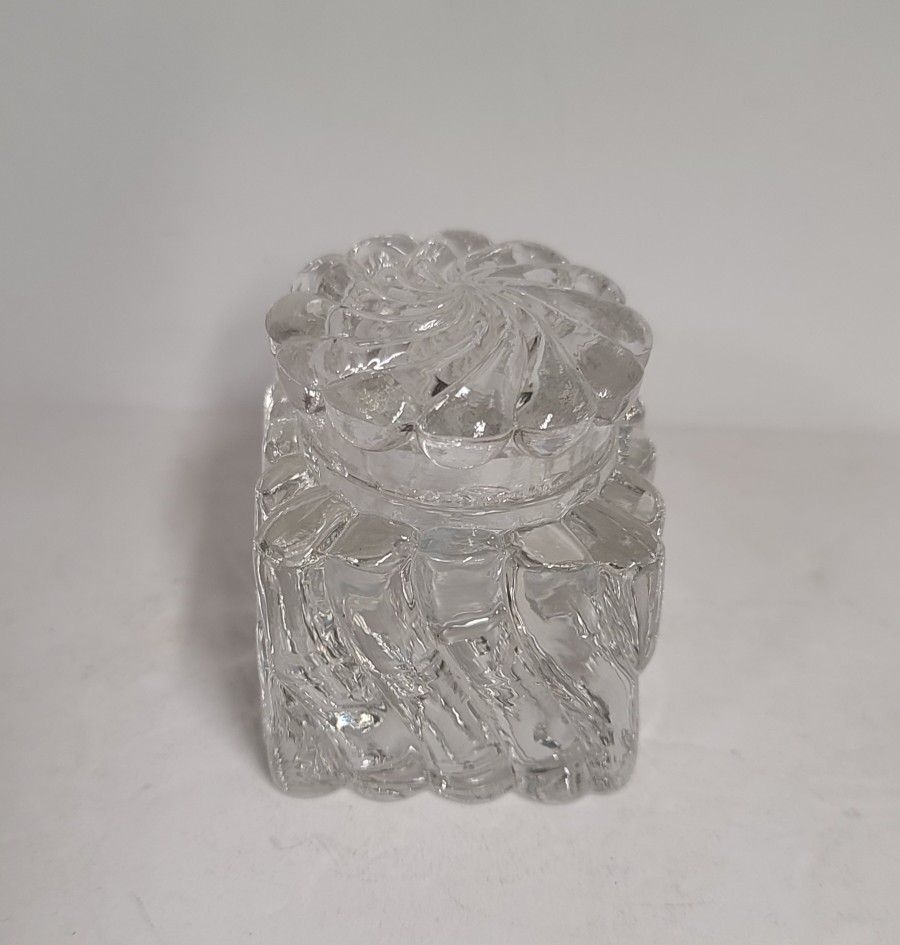 Beautiful Rare Vintage Fostoria Glass Ink Well 