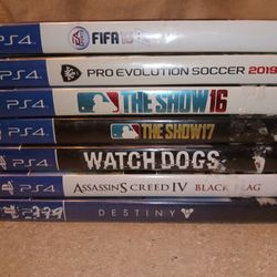 Lot Of (7) PS4 Games  