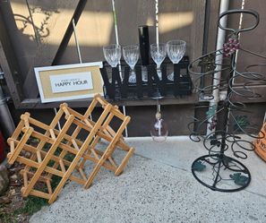 Wine racks and shelf and miscellaneous