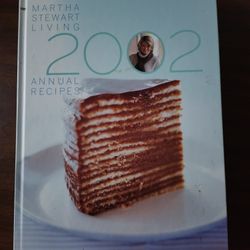 Martha Stewart 2002 Annual Recipes (Hardcover) Like new.
