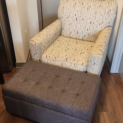 Chair And Ottoman Set