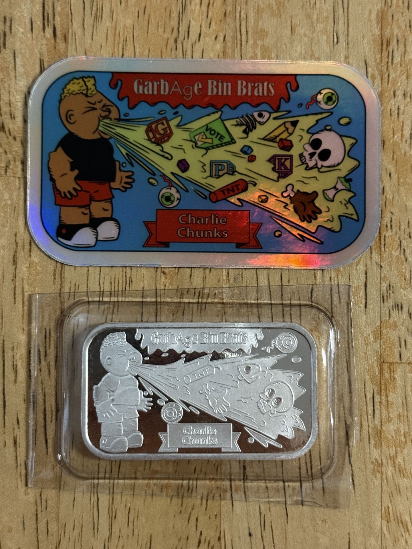 Blackhand Bullion 1 oz Garbage Pail Kids Silver Card Art Bar (#24/25)