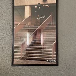 Signed David Gravette Framed Volcom Poster 1 Of 1