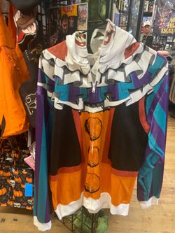 Clown Halloween Costume Zip-Up Hoodie