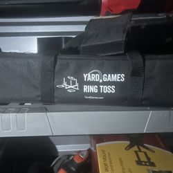 Yard Games Wooden Ring Toss Set with Carrying Case