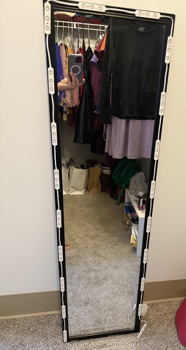 Mirror With Led Lights Attached
