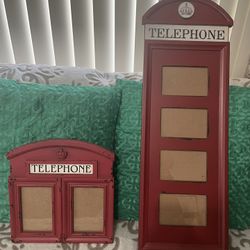 London Telephone booth frame (new? $25for both