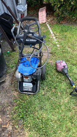 Pressure washer and weedwacker