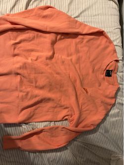 Nike Essential Crewneck Sweatshirt Salmon Pink L Vintage Look