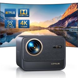 Netflix Certified & Dolby Audio] 4K Projector with Wifi6 & Bluetooth, WiMiUS 700ANSI Native 1080P 6D Auto Focus & Keystone Home Theater Smart Projecto