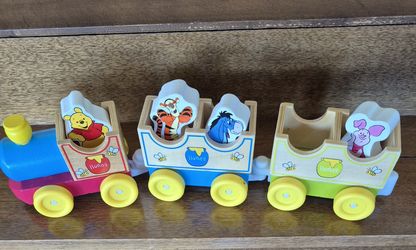 Winnie Woodden Train Set ,educational Toys
