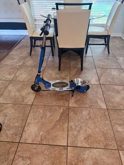 Blue Electric E-Scooter