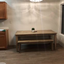 Kitchen Table With Long Bench 